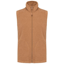 KARIBAN Férfi LUCA polár mellény, Kariban KA913, Camel Heather-2XL férfi mellény