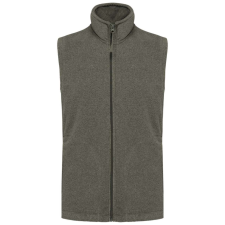 KARIBAN Férfi LUCA polár mellény, Kariban KA913, Green Marble Heather-3XL férfi mellény