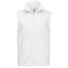 KARIBAN Férfi LUCA polár mellény, Kariban KA913, White-S férfi mellény