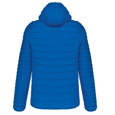 KARIBAN Férfi meleg és ultrakönnyű kapucnis bélelt kabát , Kariban KA6110, Light Royal Blue-M