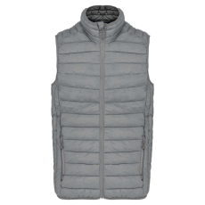 KARIBAN Férfi mellény ultrakönnyű, Kariban KA6113, Marl Silver-4XL