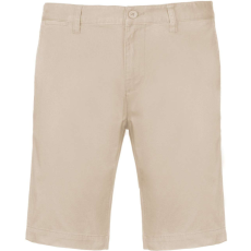 KARIBAN Férfi mosott hatású bermuda, Kariban KA750, Beige-46