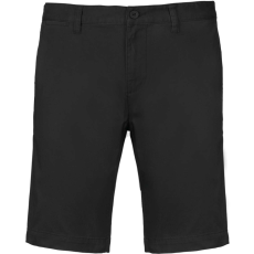 KARIBAN Férfi mosott hatású bermuda, Kariban KA750, Black-54