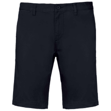 KARIBAN Férfi mosott hatású bermuda, Kariban KA750, Dark Navy-40