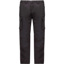 KARIBAN férfi oldalzsebes sztrecs nadrág KA744, Dark Grey-48 munkaruha