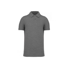 KARIBAN Férfi organikus férfi piké pamut póló, Kariban KA2025, Grey Heather-M