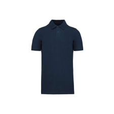 KARIBAN Férfi organikus férfi piké pamut póló, Kariban KA2025, Navy-XL férfi póló