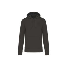 KARIBAN Férfi organikus kapucnis pulóver, Kariban KA4027, Dark Grey-S