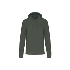 KARIBAN Férfi organikus kapucnis pulóver, Kariban KA4027, Dark Khaki-L