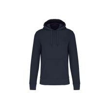 KARIBAN Férfi organikus kapucnis pulóver, Kariban KA4027, Deep Blue-2XL férfi pulóver, kardigán