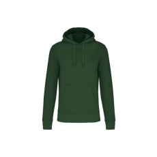 KARIBAN Férfi organikus kapucnis pulóver, Kariban KA4027, Forest Green-2XL