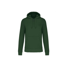 KARIBAN Férfi organikus kapucnis pulóver, Kariban KA4027, Forest Green-5XL férfi pulóver, kardigán