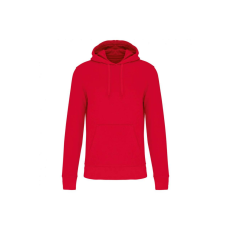 KARIBAN Férfi organikus kapucnis pulóver, Kariban KA4027, Red-5XL