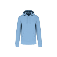 KARIBAN Férfi organikus kapucnis pulóver, Kariban KA4027, Sky Blue-3XL