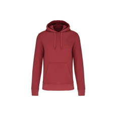 KARIBAN Férfi organikus kapucnis pulóver, Kariban KA4027, Terracotta Red-S