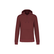 KARIBAN Férfi organikus kapucnis pulóver, Kariban KA4027, Wine-5XL