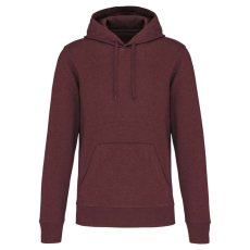 KARIBAN Férfi organikus kapucnis pulóver, Kariban KA4027, Wine Heather-S