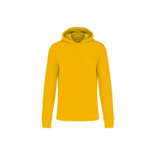 KARIBAN Férfi organikus kapucnis pulóver, Kariban KA4027, Yellow-2XL férfi pulóver, kardigán