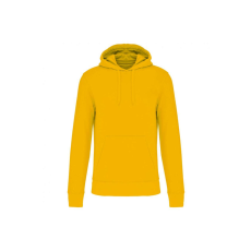 KARIBAN Férfi organikus kapucnis pulóver, Kariban KA4027, Yellow-4XL