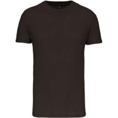 KARIBAN Férfi organikus rövid ujjú póló, Kariban KA3025IC, Dark Khaki-2XL
