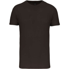 KARIBAN Férfi organikus rövid ujjú póló, Kariban KA3025IC, Dark Khaki-XL férfi póló