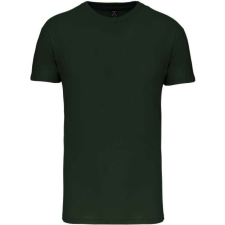 KARIBAN Férfi organikus rövid ujjú póló, Kariban KA3025IC, Forest Green-2XL férfi póló