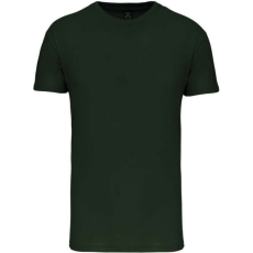 KARIBAN Férfi organikus rövid ujjú póló, Kariban KA3025IC, Forest Green-XL