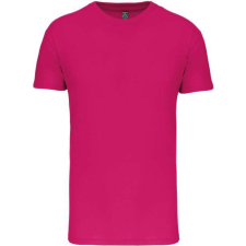 KARIBAN Férfi organikus rövid ujjú póló, Kariban KA3025IC, Fuchsia-2XL férfi póló