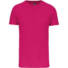 KARIBAN Férfi organikus rövid ujjú póló, Kariban KA3025IC, Fuchsia-XL