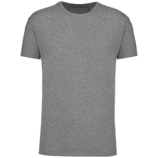 KARIBAN Férfi organikus rövid ujjú póló, Kariban KA3025IC, Grey Heather-L