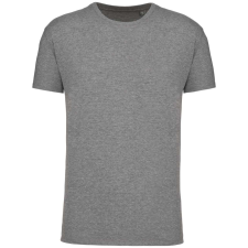 KARIBAN Férfi organikus rövid ujjú póló, Kariban KA3025IC, Grey Heather-XL férfi póló