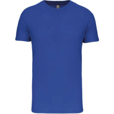 KARIBAN Férfi organikus rövid ujjú póló, Kariban KA3025IC, Light Royal Blue-4XL