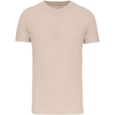 KARIBAN Férfi organikus rövid ujjú póló, Kariban KA3025IC, Light Sand-M