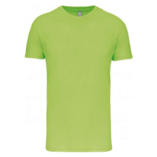 KARIBAN Férfi organikus rövid ujjú póló, Kariban KA3025IC, Lime-XL