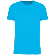 KARIBAN Férfi organikus rövid ujjú póló, Kariban KA3025IC, Sea Turquoise-L férfi póló