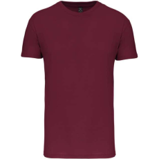 KARIBAN Férfi organikus rövid ujjú póló, Kariban KA3025IC, Wine-2XL