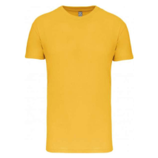 KARIBAN Férfi organikus rövid ujjú póló, Kariban KA3025IC, Yellow-2XL