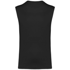KARIBAN Férfi organikus széles vállú ujjatlan póló, Kariban KA3022IC, Black-L