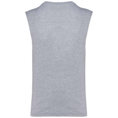 KARIBAN Férfi organikus széles vállú ujjatlan póló, Kariban KA3022IC, Oxford Grey-3XL
