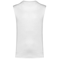 KARIBAN Férfi organikus széles vállú ujjatlan póló, Kariban KA3022IC, White-2XL férfi póló