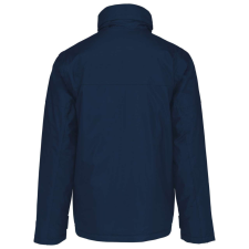 KARIBAN Férfi rejtett kapucnis kabát levehető ujjakkal, Kariban KA693, Navy-2XL férfi kabát, dzseki