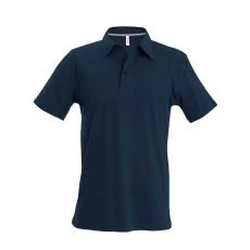 KARIBAN Férfi rövid ujjú galléros piké póló, Kariban KA241, Dark Grey-L