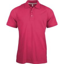 KARIBAN Férfi rövid ujjú galléros piké póló, Kariban KA241, Fuchsia-XL férfi póló