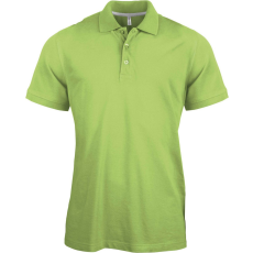 KARIBAN Férfi rövid ujjú galléros piké póló, Kariban KA241, Lime-3XL