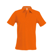 KARIBAN Férfi rövid ujjú galléros piké póló, Kariban KA241, Orange-2XL férfi póló