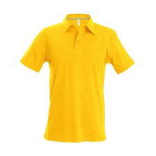 KARIBAN Férfi rövid ujjú galléros piké póló, Kariban KA241, Yellow-4XL férfi póló