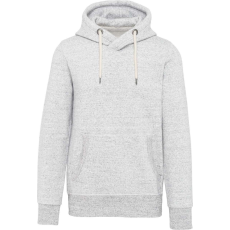 KARIBAN Férfi vastag kapucnis pulóver, Kariban KV2308, Ash Heather-XS