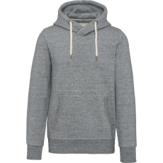 KARIBAN Férfi vastag kapucnis pulóver, Kariban KV2308, Slub Grey Heather-3XL