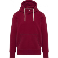 KARIBAN Férfi vastag kapucnis pulóver, Kariban KV2308, Vintage Dark Red-XS