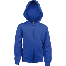 KARIBAN Gyermek cipzáras kapucnis pulóver, Kariban KA455, Light Royal Blue-12/14 gyerek pulóver, kardigán